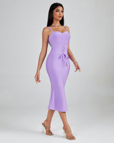 Strappy Corset Midi Bandage Dress